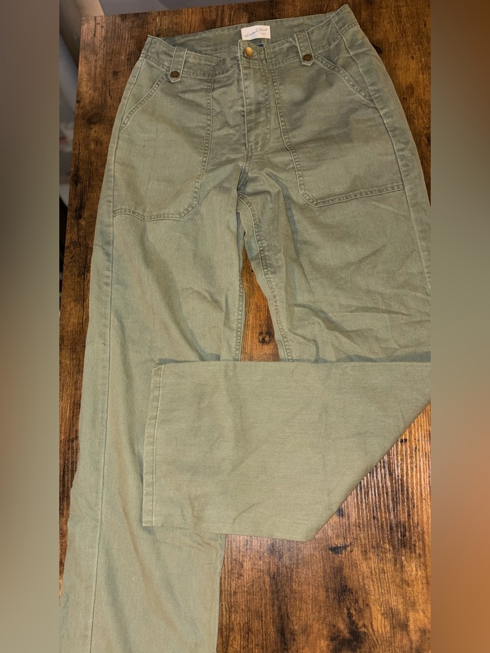 Universal Thread Olive Utility Straight-Leg Pants